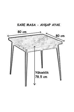 ست میز آشپزخانه سفید Suntalam Mymassa - کد 38150471