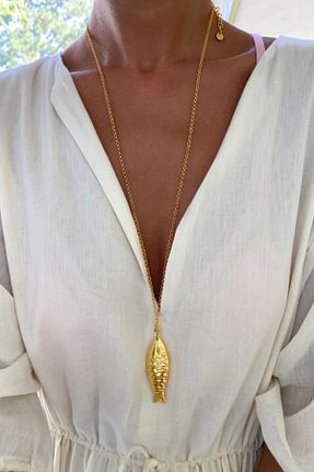گردنبند جواهر طلائی زنانه New Obsessions - کد 846468188