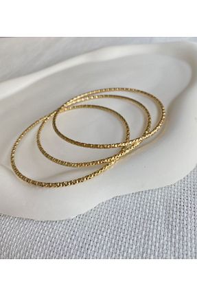 دستبند استیل (فولاد) طلائی زنانه استیل (فولاد) DEMOKAN - کد 846481854