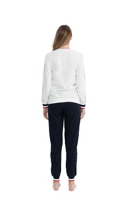 ست لباس راحتی سفید زنانه ساده U.S. Polo Assn. - کد 846484899