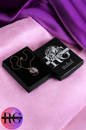 گردنبند جواهر بنفش زنانه سنگ RGELEGANCE Premium Accessories - کد 846501681