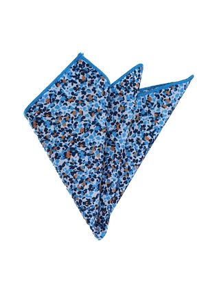 دستمال جیبی آبی مردانه پارچه ای Exve Exclusive - کد 758897722
