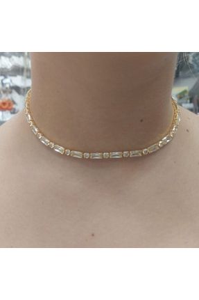 گردنبند جواهر طلائی زنانه روکش نقره METİN BARIŞ - کد 846518421