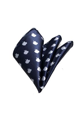 دستمال جیبی سرمه ای مردانه پارچه ای Exve Exclusive - کد 37250969