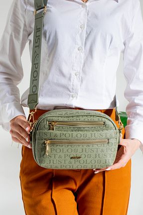 کیف دوشی سبز زنانه چرم مصنوعی Just Polo - کد 846539167