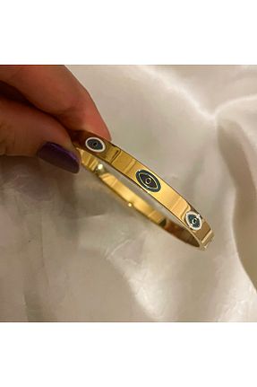 دستبند استیل (فولاد) طلائی زنانه استیل (فولاد) TAKIGEZEGENİ - کد 846544378