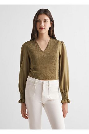 تیشرت خاکی زنانه رگولار MANGO Teen - کد 789095906