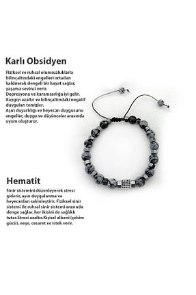 دستبند جواهر رنگی زنانه سنگ طبیعی OSMANLI DOĞAL TAŞ - کد 303314788