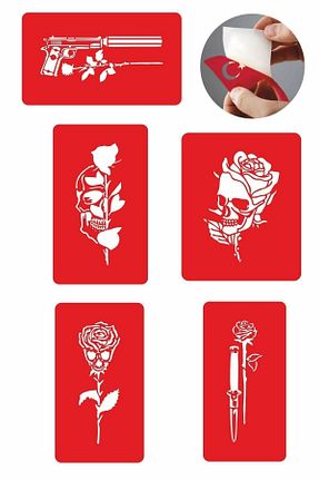 تتو موقت Airbrush Tattoo - کد 450368614