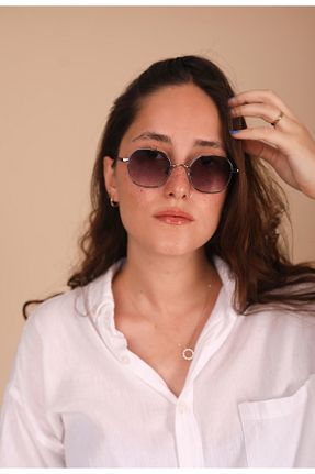 عینک آفتابی مشکی زنانه UV400 AR COLLECTİON - کد 836332582