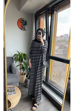 لباس حجاب مشکی زنانه Relaxed MODAMÜNASİP - کد 840433540