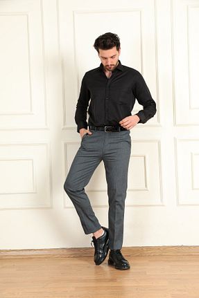 شلوار طوسی مردانه پلی استر ModaPlaza - کد 823279905