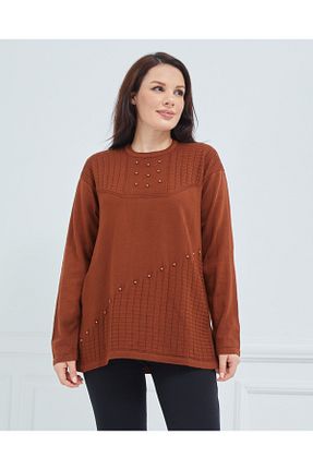 پلیور نارنجی زنانه ساده Stilmony - کد 810404067