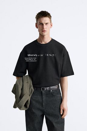 تیشرت مشکی مردانه گشاد The Champ Clothing - کد 816211745