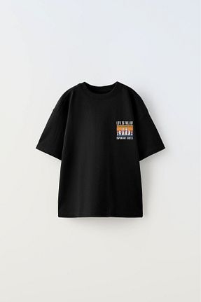 تیشرت مشکی بچه گانه اورسایز The Champ Clothing - کد 845745050