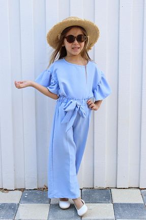 ست بالاتنه و پائین تنه آبی بچه گانه بافتنی MiaBaby - کد 844488682