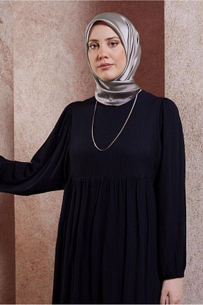 روسری طوسی ساتن Alvina - کد 846355656