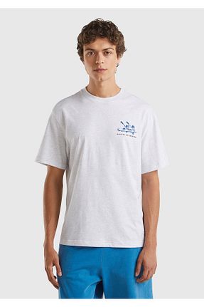 تیشرت طوسی مردانه رگولار United Colors of Benetton - کد 846360702