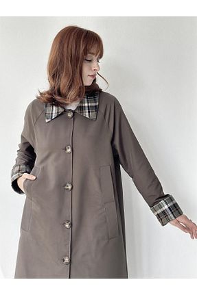 ترنچکت خاکی زنانه پنبه پلی استر Retrobird - کد 768402898