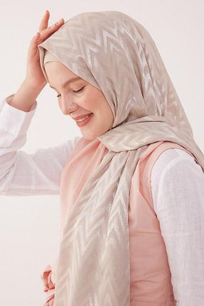 شال بژ زنانه MİRSOY SCARF - کد 846384572