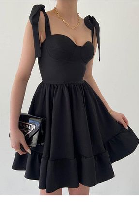 لباس مشکی زنانه بافتنی vuvutasarım - کد 839407291