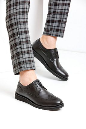کفش کلاسیک مشکی مردانه چرم خالص Night Shoes - کد 638686012