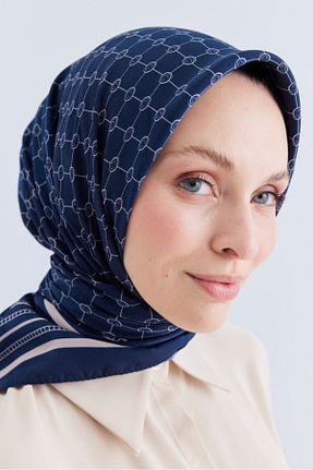 شال سرمه ای زنانه Poly Twill Cardion - کد 846433971