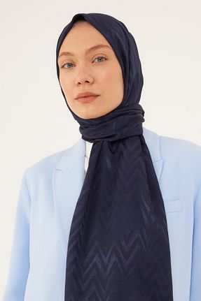 شال سرمه ای زنانه MİRSOY SCARF - کد 846470295