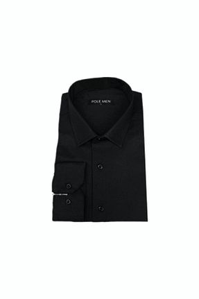 پیراهن مشکی مردانه اورسایز Polemen Garezza - کد 654699416