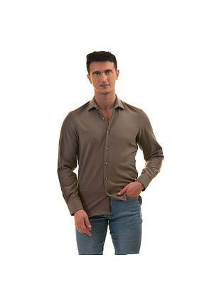 پیراهن طوسی مردانه اسلیم فیت Exve Exclusive - کد 401938194
