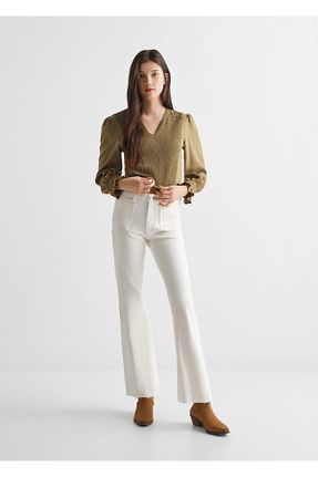 تیشرت خاکی زنانه رگولار MANGO Teen - کد 789095906