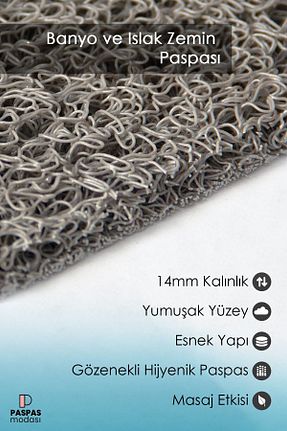 پادری حمام طوسی 1 پارچه Paspas Yap - کد 751506429