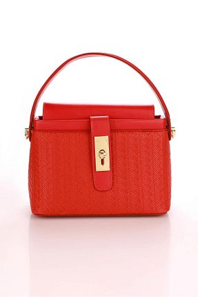 کیف دستی قرمز زنانه سایز متوسط Aron Atelier - کد 767720441