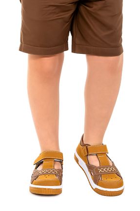 کفش پیاده روی قهوه ای بچه گانه میکروفیبر Kiko Kids - کد 814518595