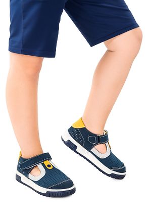 کفش پیاده روی آبی بچه گانه میکروفیبر Kiko Kids - کد 814518009
