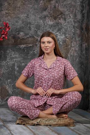 ست لباس راحتی صورتی زنانه ساده Sude HOMEWEAR - کد 843714679