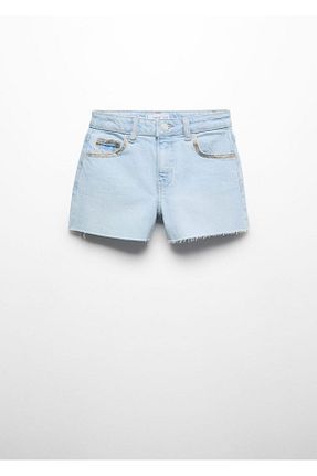 شلوارک و برمودا آبی بچه گانه پارچه MANGO Kids - کد 825545752