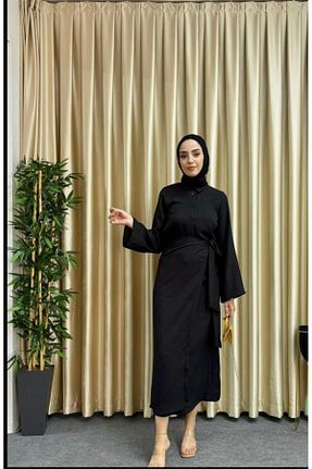 ست بالاتنه و پائین تنه حجاب مشکی زنانه Kalem Butik - کد 846765447