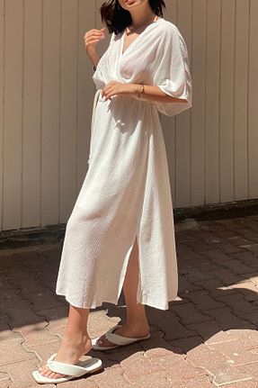 لباس سفید زنانه بافتنی Suzi butik - کد 836168504