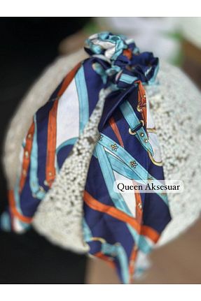 گیره سر سرمه ای زنانه ساتن QUEEN AKSESUAR - کد 846820918