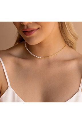 گردنبند مروارید سفید dalyandan - کد 782415093