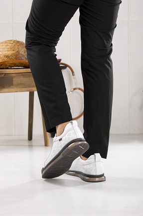 کفش اسنیکر سفید مردانه چرم اصل lizshoe - کد 846952044