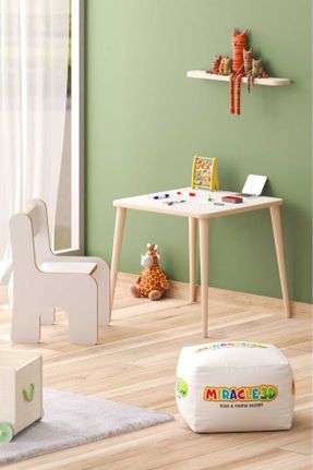 میز کار کودک سفید MDF 43 cm 45 cm کد 809616363