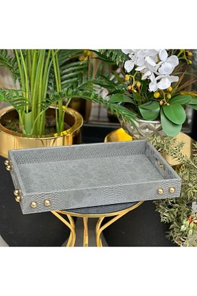 سینی طوسی چرم PELLE DESİGN - کد 789654770