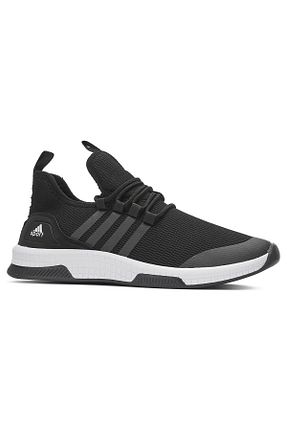 کفش اسنیکر مشکی زنانه بند دار İmerShoes - کد 808408360
