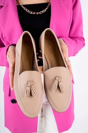 بابت بژ زنانه چرم خالص Deripabuc - کد 668622951