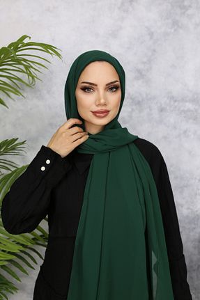 شال سبز زنانه شیفون کد 846743496