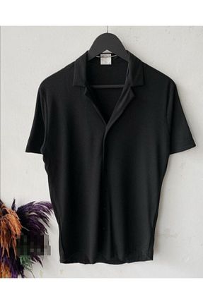 پیراهن مشکی مردانه اورسایز marrakech - کد 87357533