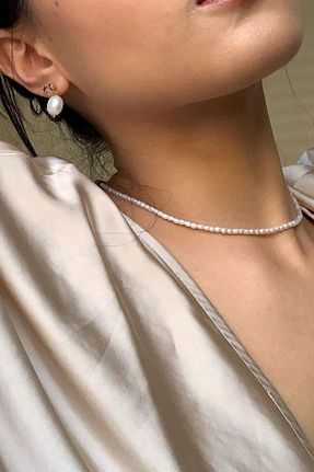 گردنبند مروارید سفید dalyatelıer - کد 782471648
