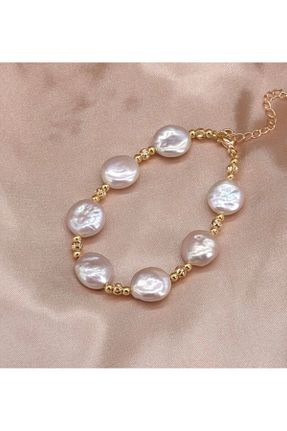 دستبند مروارید نباتی dalya atelier - کد 786062488